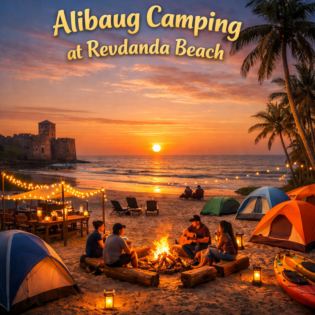 Alibaug Camping at Revdanda Beach